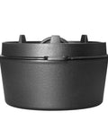 Pre Seasoned Cast Iron Camping Dutch Oven 6 Quart With Lid And Tripod Stand For Outdoor Cooking Great For Slow Braise Stews