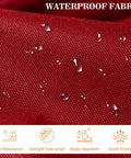 Custom Size Bench Cushion For Indoor Outdoor Use With 70D Foam Waterproof Cover Embroidery And Made To Your Specs fabric detail