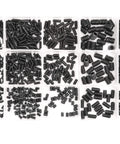 720 Piece Hex Socket Drive Cup Point Set Screws Kit Pro Grade M2 Through M6 In 12 Sizes Carbon Steel Black Grub Screws And Socket Head Cap Screws