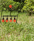 Heavy Duty Steel Resetting Target For Air Pistols And BB Guns, 1.7 Inch Plinking Targets in grassy backyard setting