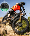 Powerful Dual Motor 9000W Fat Tire Electric Bike For Adults, Off Road Beast With 52 MPH Top Speed, 26x4 Fat Tires, Full Suspension, SHM 7 Speed Gear, 60V Battery, All Terrain E Bike For Epic Rides on rocky trail