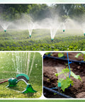 50 Pcs Adjustable Atomizing Nozzles For 1/4 Inch Drip Irrigation Tubing in garden and agricultural use
