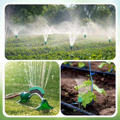50 Pcs Adjustable Atomizing Nozzles For 1/4 Inch Drip Irrigation Tubing in garden and agricultural use