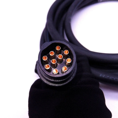 Durable 16.4Ft 10 Pin Main Wire Harness For Outboard Engine Remote Control Box 703, 688-8258A-20 OEM Replacement Cable close-up