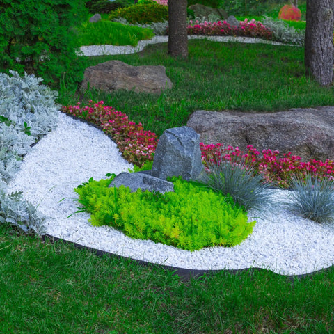 Deep Landscape Edging System With Ten Inch Depth And Fifty Feet Run For Grass Root Barrier Pro Grade Yard Border in garden