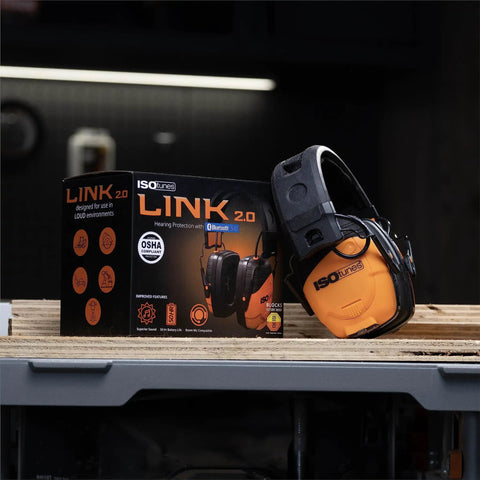 Bluetooth Earmuffs With 25 dB NRR Hearing Protection For Work Mowing And Construction OSHA Certified ANSI Approved package