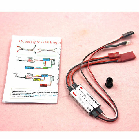 Opto Isolated Fiber Optic Gas Engine Kill Switch For RC Airplanes Cars Boats Remote Ignition Cut Off With manual