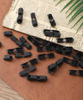 30 Piece Shoelace End Tips Cord Lock Clips Set With Zipper Pull Tabs For Paracord Backpacks And Running Shoes No Fuss No Tie Quick Clips For Triathlon Marathon Gear Durable Plastic End Caps And Replacement Tips For All Your Lacing Needs, black plastic clips