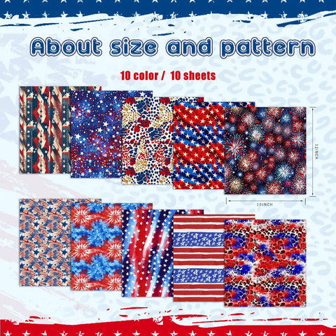 American Flag Sublimation Transfer Paper 12x10 Inch 10 Sheets Leopard Flag Pattern For DIY Mugs Tumblers Keychains And Shirts