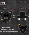 Cam Timing Belt Tensioner Removal Tool And Tension Pulley Wrench For Mitsubishi And Hyundai, dimensions and specifications displayed