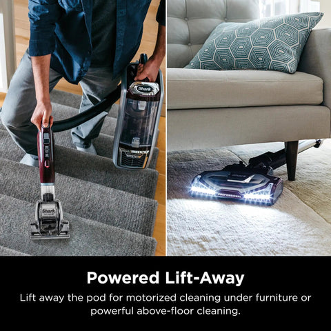 Shark Rotator Powered Lift Away TruePet Upright Vacuum With Hepa Filter Large Dust Cup Capacity Led Headlights Upholstery Tool Perfect Pet Power Brush Crevice Tool Bordeaux