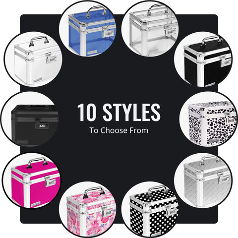 Heavy Duty Combination Lock Box For Documents And Valuables With Safe Storage For Cash, Meds, 10 style options display