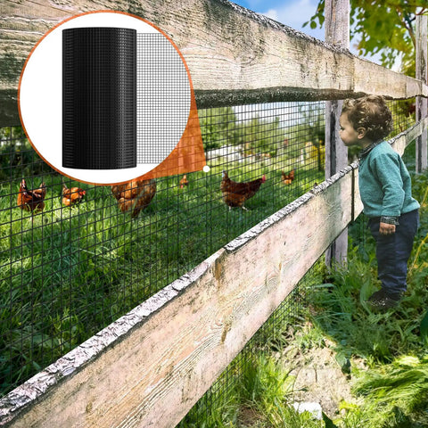Heavy Duty Galvanized Hardware Cloth 24 Inch By 100 Foot One Half Inch Welded Wire Mesh Roll used in chicken coop fencing