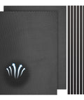 2 Pack 300x400mm Diy PC Case Dust Filter Nylon 80 Mesh With Magnetic Strip Easy Fit Dust Guard For Computer Chassis Speakers Floor Vents And More Black
