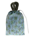 Brazilian Style Mesh Hammock In A Bag 55 Inch Wide Light Blue Palm Tree Travel Hammock With Drawstring Carry Bag