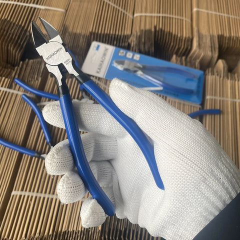 6.5 Inch Flush Cutters Two Pack Pro Grade Ultra Sharp Spring Loaded Diagonal Side Cutters For Jewelry Making And Crafting