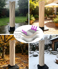9 To 13 Ft Patio Umbrella Cover For Offset Cantilever And Straight Pole Parasols Weatherproof with PU Polyester in all seasons