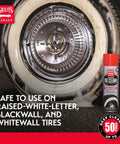 Powerful Foaming Tire Cleaner That Dives Through Brake Dust and Silicone Residue, Lifts Grime From Car, Truck, Motorcycle, and RV Tires, Safe on Whitewalls, 19oz, Model 10952 on whitewall tire