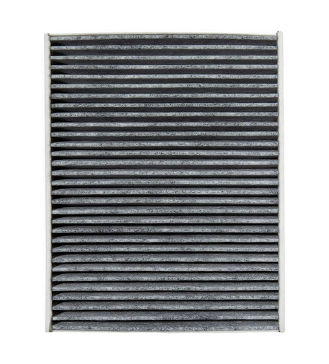 Front view of Odor Defense Breathe Easy Activated Carbon Cabin Air Filter for BMW 2 Series 3 Series 4 Series and M models 911 to Cayman