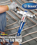 Heavy Duty Tube Bender Kit For HVAC And Auto Repair, One Quarter To Seven Eighths Inch Tube Bender With Forward And Reverse Bends in use