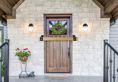 Heavy Duty 2x4 Door Bracket Open Bar Security Holder For Front Door Garage Barn Gate Guard Against Intrusion No Brainer