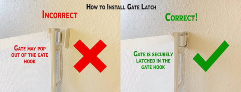 Installation guide for Retractable Indoor Outdoor Pet Safety Gate For Doorways And Stairs Up To 54 Inches Ultra Space Saving.