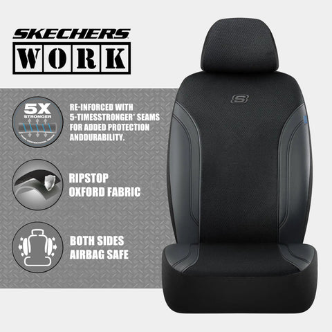 Rugged Work Leather Car Seat Covers With Built In Webbing That Keeps Shape And Is Five Times Stronger Than Ordinary Oxford Fabric