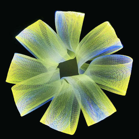 LED Fiber Optic Mesh Light Kit With Remote, 6 RGB Lights On 6 Meter Netting, Color Changing Effects, glowing net detail