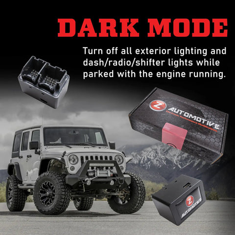 Tazer JL JT Lite Programmer For Jeep Wrangler JL And Gladiator JT Easy Plug In Tuner To Adjust Tire Size Gear Ratio TPMS Speedometer Axle Settings And More For 2018 To 2026 Jeep JL Gladiator JT, dark mode feature