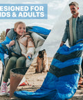 Warm Weather Sleeping Bag For Adults And Kids, Lightweight Backpacking Gear, Summer Camping Essential, dual scene usage