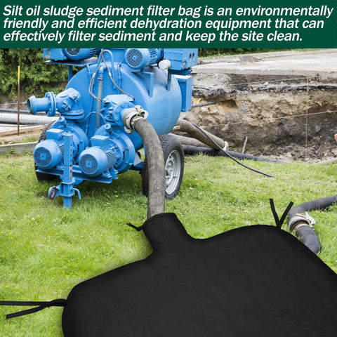 3x4ft Extra Large Dewatering Bags With Drawstring For Construction Sites Heavy Duty Non Woven Geotextile Filter Bags in use