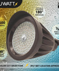Bronze 25W Bullet Outdoor LED Spotlight Flood Light for Yard and Garden 3500 Lumens Color Temp 3000K 4000K 5000K