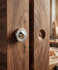 Dowel Center Transfer Plugs Set For Woodworking Hollow And Solid Doweling Alignment Tool shown in use on wooden furniture