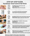 Step-by-step guide for applying Rich Dark Walnut Gel Stain Water Based Finish on furniture and trim.