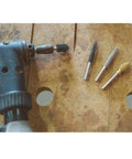 Extreme Cylinder Wood Carving Burr One Eighth Inch Shaft Beefy Coarse For Dremel Foredom DeWalt Milwaukee Rotary Tools Tungsten Carbide Abrasive Bit One Quarter Inch Diameter By One Half Inch Length Rapid Material Removal With Smooth Finish, rotary tool close-up