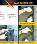 Instructions for Rodent Proof Fill Fabric Kit For Large Gaps With Inspection And Fit Tool Stainless Steel Wool Stops Rats And Mice
