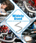 39.3 Inch Stainless Steel Exhaust Hose 1 Inch Flexible Pipe Kit with 4 Hose Clamps in auto repair settings