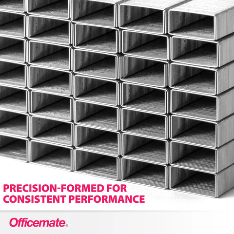 No Hassle Chisel Point Staples With One Quarter Inch Legs Serve As Workhorse Fasteners In Five Huge Boxes For Twenty Five Thousand Total Units Perfect For Schools And Offices To Clamp Papers Solidly Today