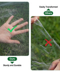 Comparison of Ultra Fine Garden Mesh Netting Pest Barrier Ten By Fifty Feet White Plant Covers showing durability differences.