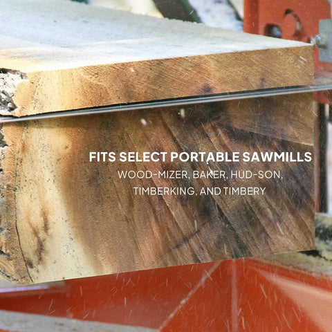 132 Inch Sawmill Bandsaw Blades 5 Pack DoubleHard 10 Degree All Purpose Hook Angle for portable sawmills cutting wood