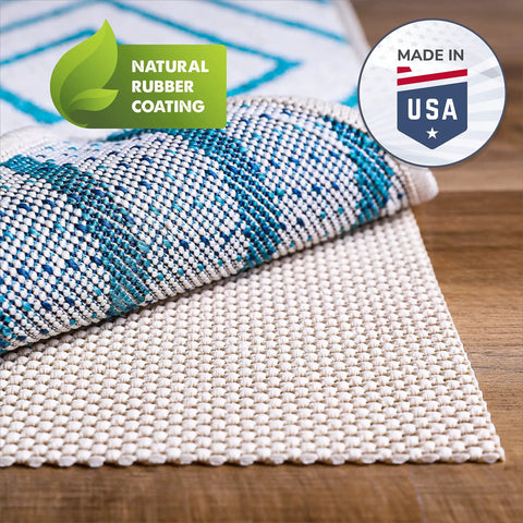 Super Grip Natural Non Slip Rug Pad Cushioned 2 By 3 Feet For Area Rugs And Runner Rugs On Hardwood Floors Keeps Rugs In Place
