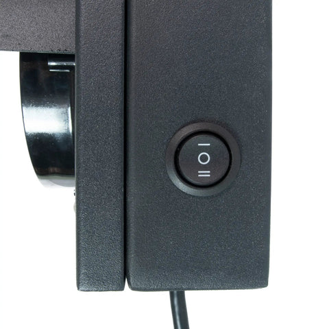 Heavy Duty Led Two Section Loading Dock Bay Traffic Light With Kick Ass Bright Red And Green Signals IP65 Weatherproof Aluminum Housing Easy Hook Up Design power switch detail