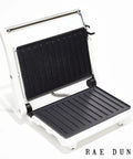 Panini Maker 750W 2 Slice Grill With Indicator Lights Opens 180 Degrees Dual Heating For Even Toasts Nonstick Coated Surface