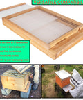 Screened Bottom Board For Beehives, 10 Frame With Entrance Reducer, Solid Wood Beehive Bottom Board in outdoor use