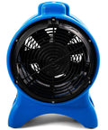 Front view of 1 HP Industrial Heavy Duty Pro Grade Axial Blower 3000 CFM 12 Inch Ventilation Fan with stackable roto mold housing