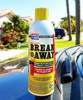 Breakaway Fast Penetrating Oil For Rusted Joints And Bolts, Heavy Duty Penetrant And Lubricant That Loosens Screws, Controls Rust And Squeaks, NSF H2 Certified, VOC Compliant In All 50 States, Pro Mechanic Grade bottle on car hood