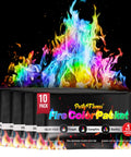 Color Changing Fire Packets For Campfire And Fire Pit 10 Pack Rainbow Flames For Outdoor Fireplaces And Bonfires