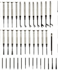 55 Piece Master Tool Set With 27 Drivers, 27 Extra Blades And 1 Extension For Quick DIY Fixes, neatly arranged