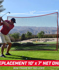 Replacement Golf Net 10x7 Ft For Hitting Practice Fits 10x7 Ft Net Frames Frame Not Included Bow Type Frame Not Included