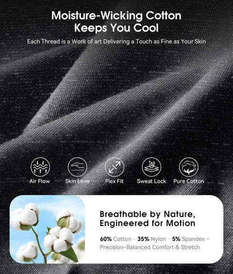 Close-up of black moisture-wicking cotton fabric used in All In One Bluetooth Sleep Headband With HD Stereo Speakers For Sleep And Comfort Wireless Earbuds Built In Eye Mask For Running Yoga Travel And Nighttime Lounging 5.4 Bluetooth Perfect Gift For Him Or Her.
